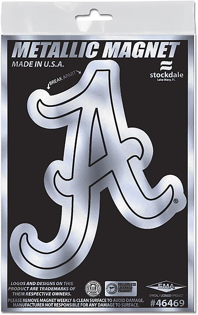 WinCraft University of Alabama 3 in x 5 in Metallic Magnet