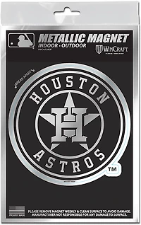 WinCraft Houston Astros 3 in x 5 in Metallic Magnet