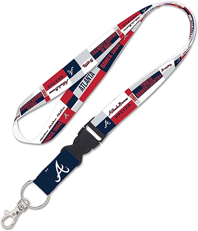 WinCraft Atlanta Braves 1 in Colorblock Lanyard with Buckle