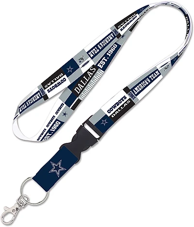 WinCraft Dallas Cowboys 1 in Colorblock Lanyard with Buckle