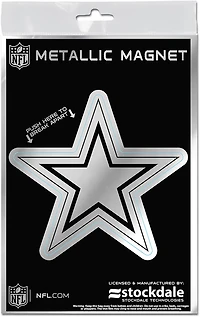 WinCraft Dallas Cowboys 3 in x 5 in Metallic Magnet