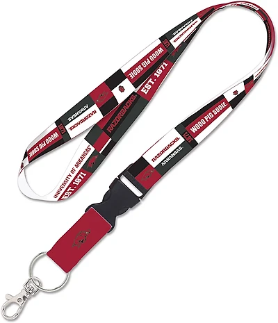 WinCraft University of Arkansas 1 in Colorblock Lanyard with Buckle