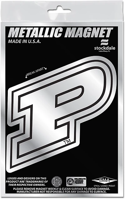 WinCraft Purdue University 3 in x 5 in Metallic Magnet