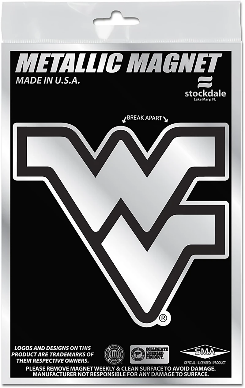 WinCraft West Virginia University 3 in x 5 in Metallic Magnet