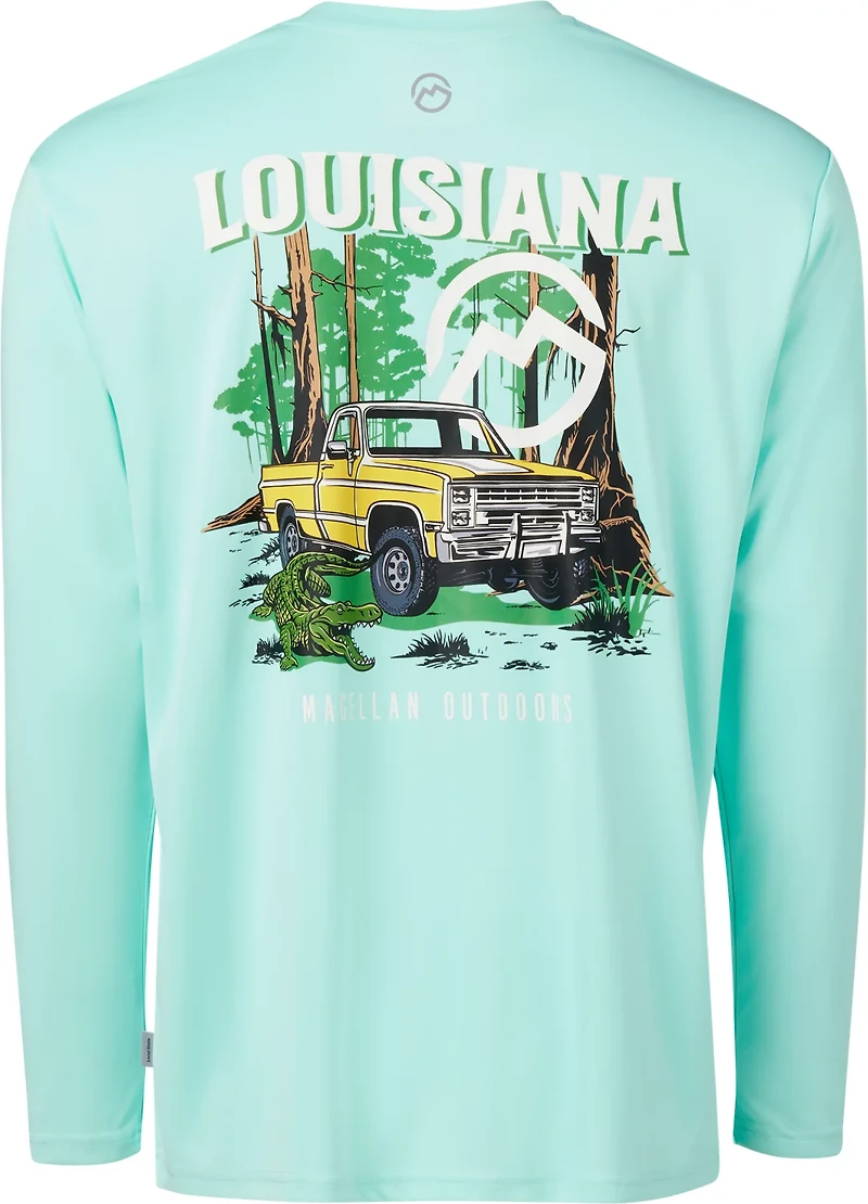 Magellan Outdoors Men’s Local State Louisiana Long Sleeve Graphic T-shirt
