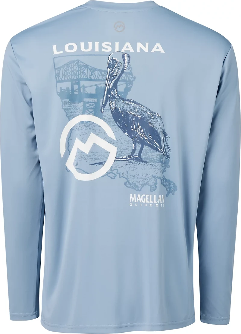 Magellan Outdoors Men’s Local State Louisiana Long Sleeve Graphic T-shirt