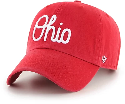 '47 Men's Ohio State University Vintage Script Clean Up Cap