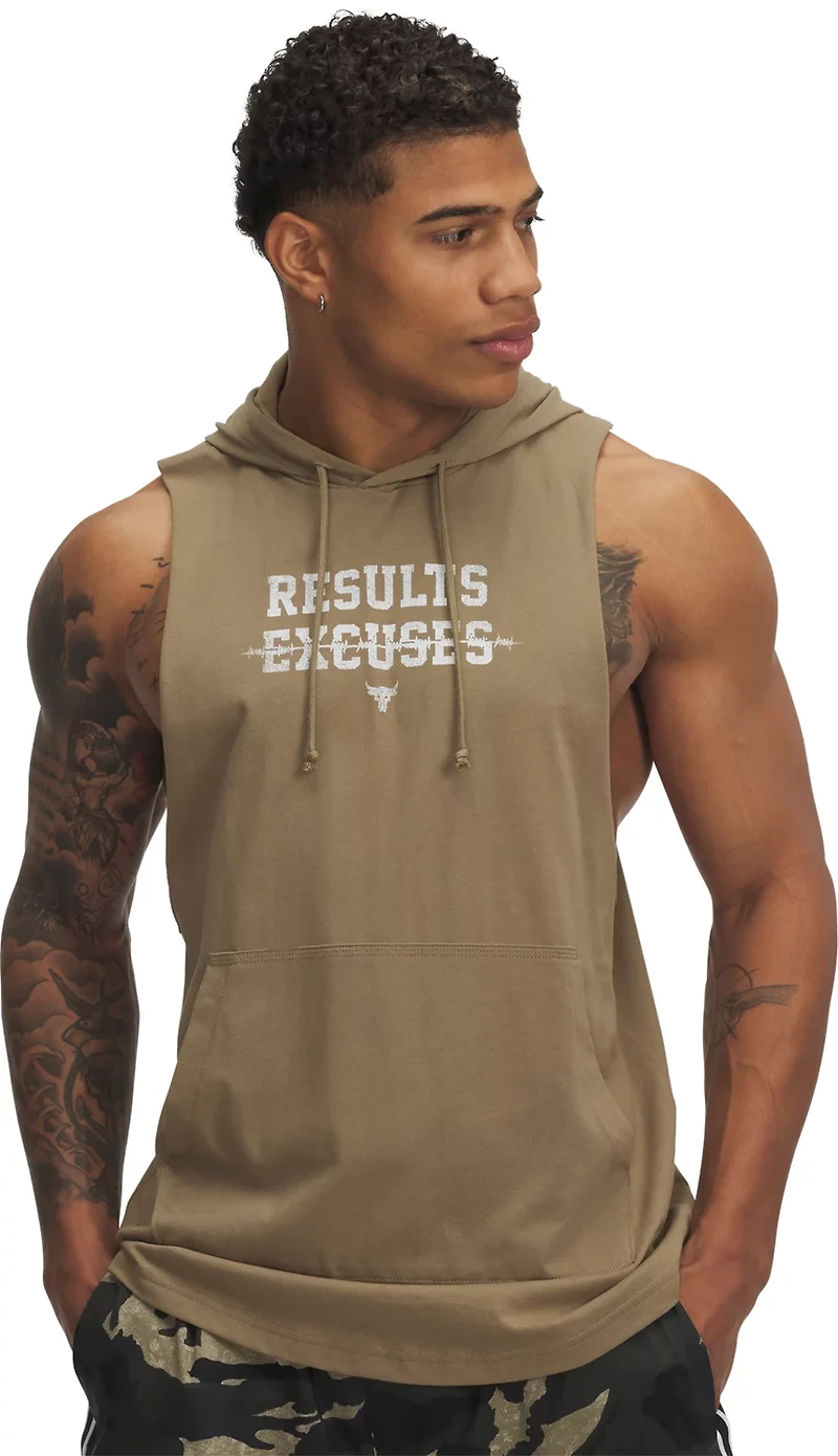 Under Armour Men's Project Rock Wire Sleeveless Hoodie