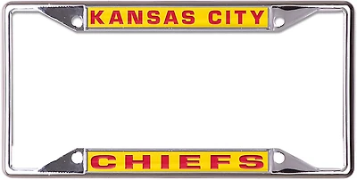 WinCraft Kansas City Chiefs Metallic License Plate Frame