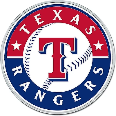 WinCraft Texas Rangers Colored Chrome Auto Emblem