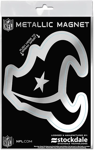 WinCraft Houston Texans New Logo 3 in x 5 in Metallic Magnet