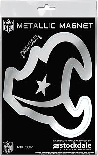 WinCraft Houston Texans New Logo  3 in x 5 in Metallic Magnet