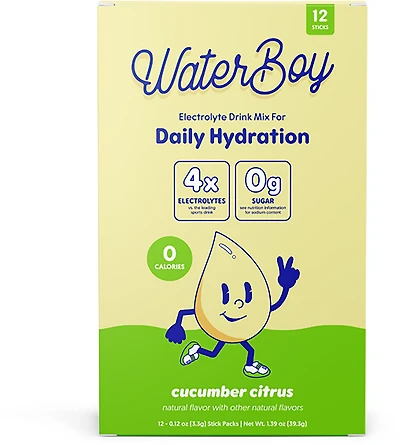 Waterboy Daily Hydration Packets 12-Pack