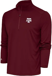 Antigua Men's Texas A&M Tribute 1/4 Zip Lightweight Long Sleeve Pullover