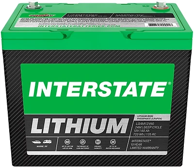 Interstate Batteries Deep Cycle 12V Lithium Marine Battery