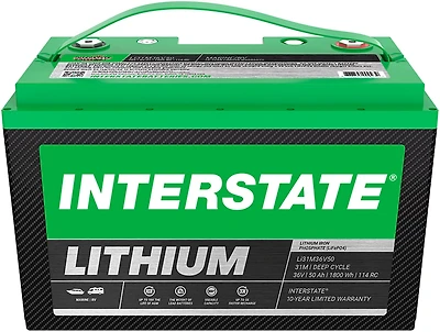Interstate Batteries Deep Cycle 36V Lithium Marine Battery