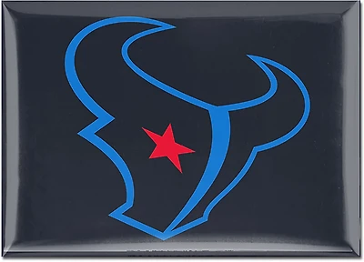 WinCraft Houston Texans Bullhead Color Rush Logo Metal Magnet