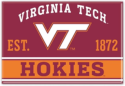 WinCraft Virginia Tech 2 in x 3 in Magnet