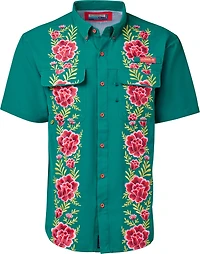 Magellan Outdoors Men's Laguna Madre Flores Button Down Shirt