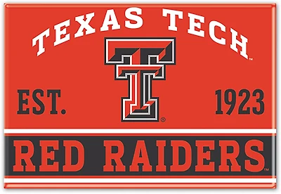 WinCraft Texas Tech University 2 in x 3 in Primary Fridge Magnet