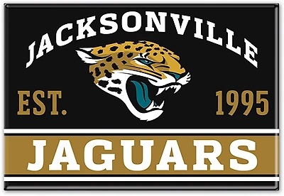 WinCraft Jacksonville Jaguars 2 in x 3 in Primary Fridge Magnet