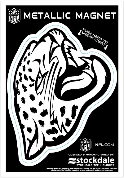 WinCraft Jacksonville Jaguars 3 in x 5 in Metallic Magnet