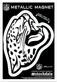 WinCraft Jacksonville Jaguars 3 in x 5 in Metallic Magnet