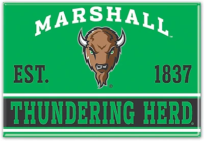 WinCraft Marshall University 2 in x 3 in Primary Fridge Magnet