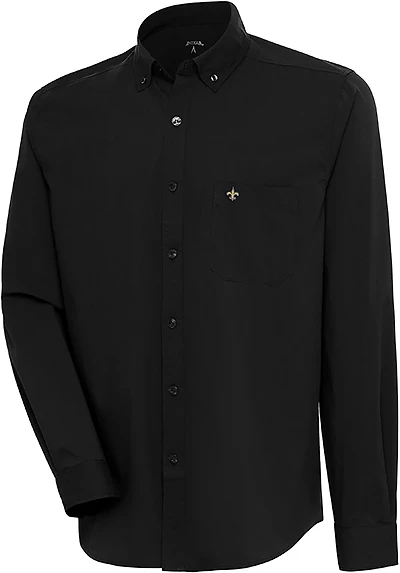 Antigua Men's Saints Flight Long Sleeve Woven Shirt