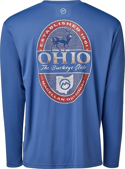 Magellan Outdoors Men’s Local State Ohio Long Sleeve Graphic T-shirt