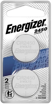 Energizer 2450 Lithium Coin Batteries 2-Pack