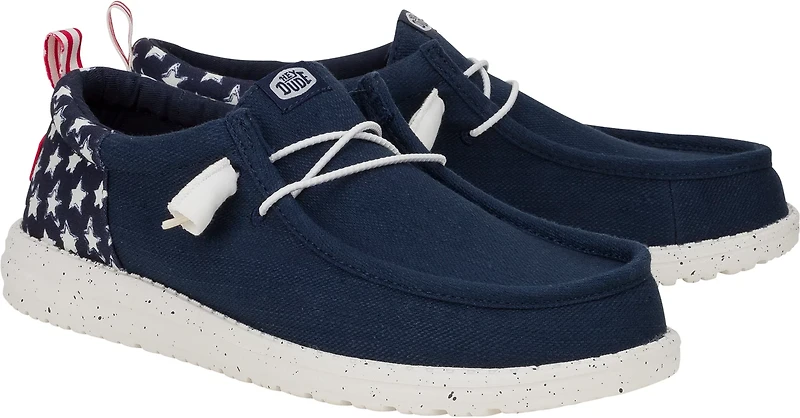 HEYDUDE Men's Wally Americana Funk Stars Slip-on Shoes
