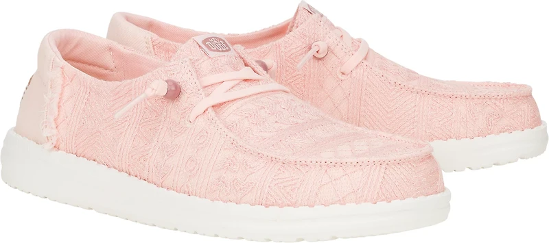 HEYDUDE Women's Crochet Lace Shoes