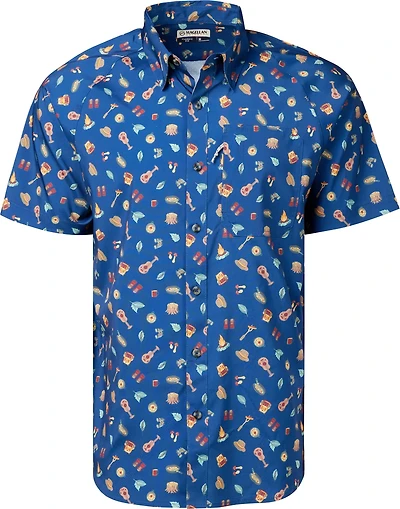Magellan Outdoors Men's Hickory Canyon Print Short Sleeve Shirt