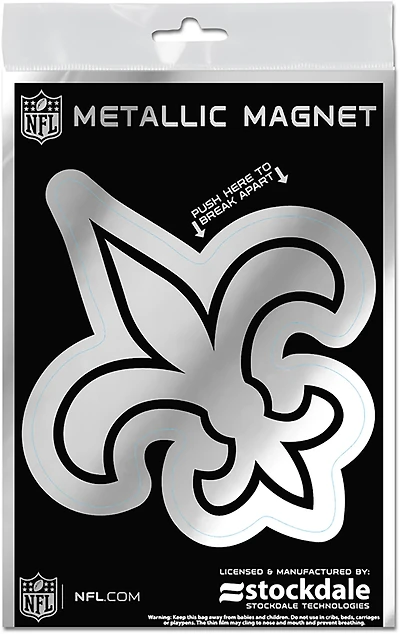 WinCraft New Orleans Saints 3 in x 5 in Metallic Magnet
