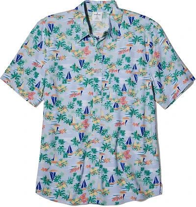 O'Rageous Men's Toile Short Sleeve Cabana Swim Top