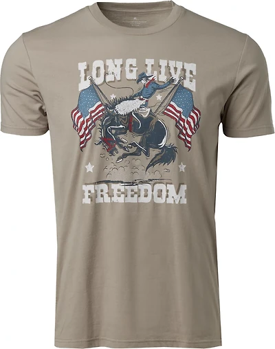 Academy Sports + Outdoors Men's Americana Long Live Freedom T-shirt