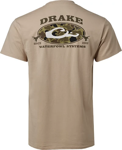Drake Waterfowl Men's Oval Old School Camo Short Sleeve T-shirt