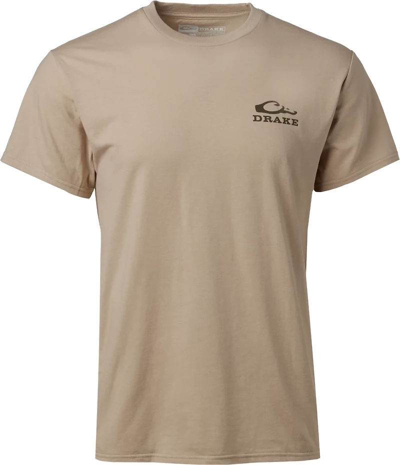 Drake Waterfowl Men's Oval Old School Camo Short Sleeve T-shirt