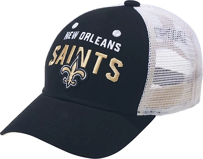 Outerstuff Boys' New Orleans Saints Core Lockup Mesh Back Adjustable Cap