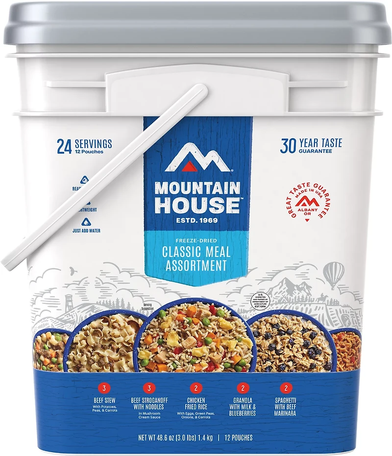 Mountain House Dry Just In Case Classic Meal Bucket