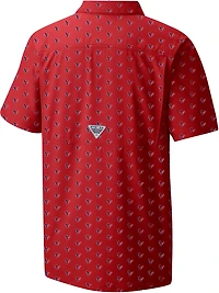 Columbia Sportswear Men's Houston Texans Super Slack Tide Micro Print Shirt
