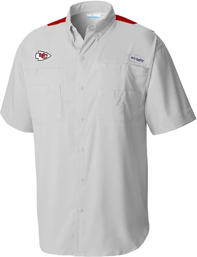 Columbia Sportswear Men's Kansas City Chiefs Colorblock Tamiami Shirt