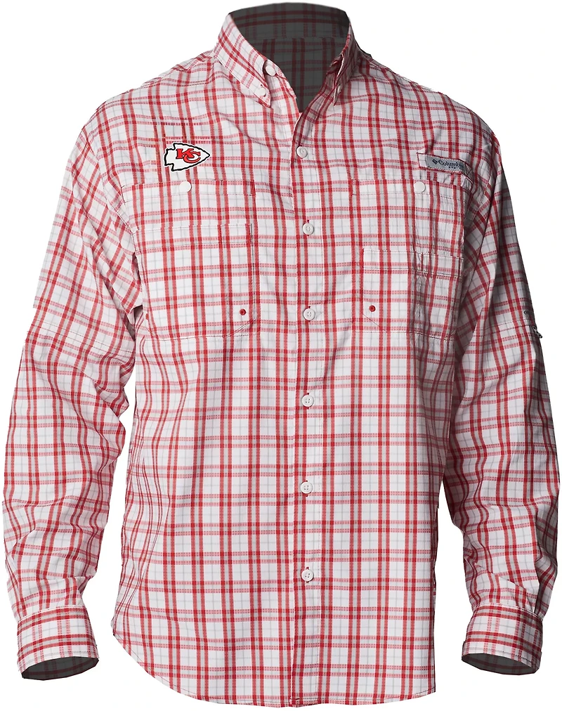 Columbia Sportswear Men's Kansas City Chiefs Super Tamiami Long Sleeve Shirt