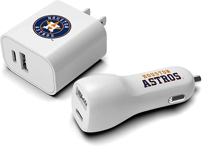 Prime Brands Group (PBG) Houston Astros Dual USB Wall and Car Charger