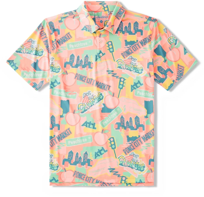 Chubbies Men's The Traveler - Atlanta Performance Polo