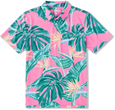 Chubbies Men's The Birds of Paradise Performance Polo Shirt