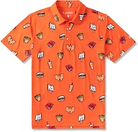 Chubbies Men's The Whataburger Comic Performance Polo