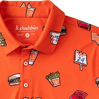 Chubbies Men's The Whataburger Comic Performance Polo