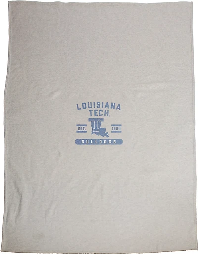 Logo Brands Louisiana Tech University Sublimated Sweatshirt Blanket